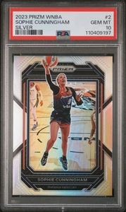 2023 Panini Prizm WNBA Silver Sophie Cunningham #2 PSA 10 POP 1 Fever - Picture 1 of 3