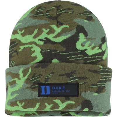 Mens Duke Blue Devils Nike Veterans Day Camo Knit Hat Beanie Salute to Service - Image 1 of 2