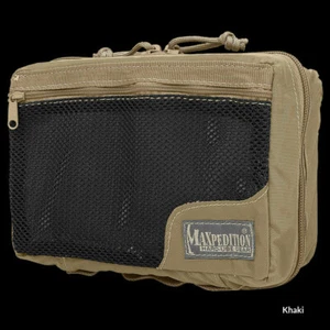Maxpedition Individual First Aid Pouch Internal Mesh See-Thru.Khaki Nylon Fabric - Picture 1 of 6