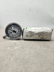 NEW WITH BOX ASHCROFT INDUSTRIAL DURALIFE GAUGE 25-1009-SWL-02L-200 - Picture 1 of 5