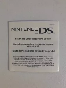 NEW Nintendo DS # 55878D Health and Safety Precautions USA Booklet - Picture 1 of 2