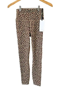 Varley Century Leggings Animal Print Sz XS XSmall Coffee Brown Cheetah New NWT - Picture 1 of 12