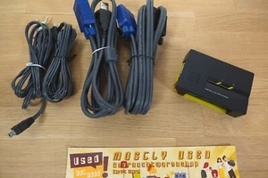 LEVELONE KVM-0221 2-Port USB VGA Audio KVM - TESTED | VG+ - Bild 1 von 7
