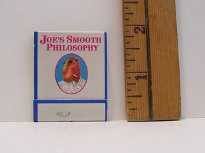 Joe Camel Philosophy On Smoke Rings Cigarrillos Matchbook 1992 con fósforos - Imagen 1 de 3
