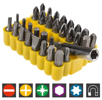 Bitsatz Schraubendreher Spezialbit 33-tlg. Torx HEX PH PZ Schlitz Sechskant Bit - Bild 1 von 4