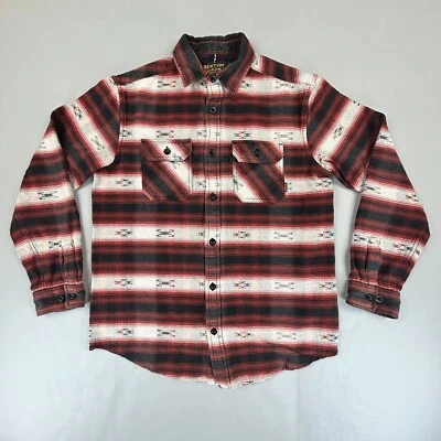 Burton Shirt Mens Small Red Flannel Aztec Fishing Camping Fishing Streetwear Y2K - Image 1 of 4
