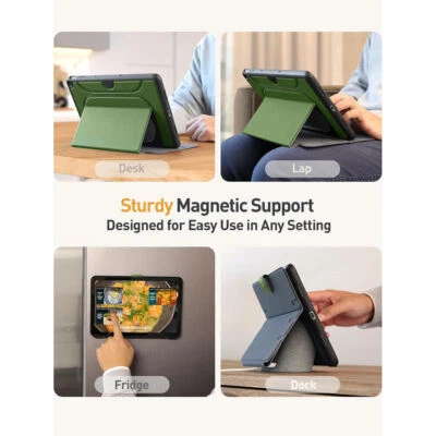 For Google Pixel Tablet 2023 Smart Case Magnetic Folio Stand Cover Green - Image 1 of 4