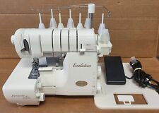Baby Lock Evolution Serger Sewing Machine (BLE8W-2) Air Thread w/ Rolling Case
