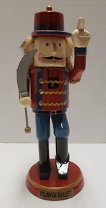 VINTAGE ATLANTA BALLET SOLDIER WOODEN CHRISTMAS NUTCRACKER 12" TALL 787J - Picture 1 of 7