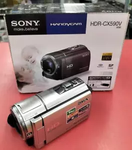 SONY Full HD video camera (64GB) HDR-CX590V Full HD compatible 5.02 megapixels - Picture 1 of 16