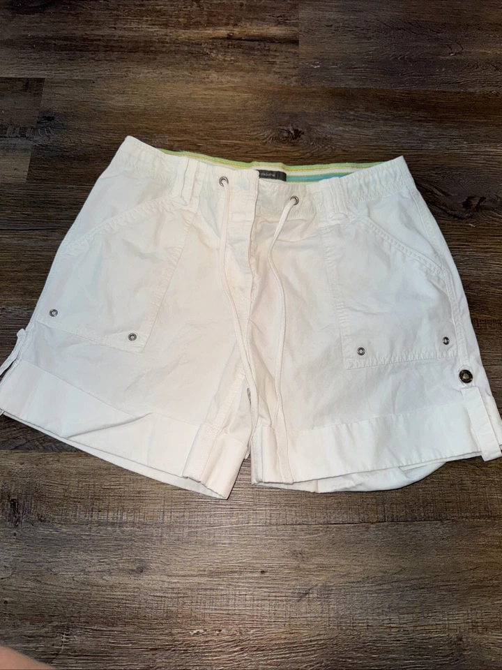 Pantalones cortos cargo Liz Claiborne Favorite Fit talla 12 blancos Foto 1 de 4
