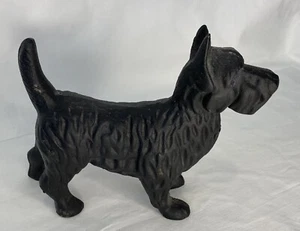 Vintage Cast Iron Doorstop Dog SCOTTISH TERRIER Scottie 8” Figurine - Picture 1 of 7