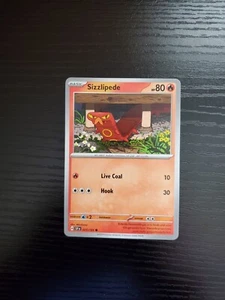 Pokemon SV08 Surging Sparks - Sizzlipede - 027/191 - FREE SHIPPING - Picture 1 of 2