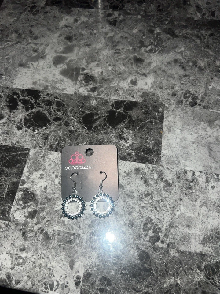 PENDIENTES DE DIAMANTES DE IMITACIÓN EN TONO PLATA MODA PAPARAZZI JOYAS COLGANTES NUEVOS Foto 1 de 1