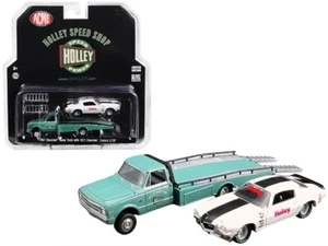 1/64 Greenlight Acme 1967 Chevrolet Ramp Truck Turquoise 1971 Camaro Z/28 51247 - Picture 1 of 1