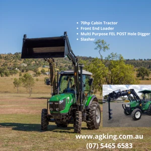 70hp Tractor for Sale - 4in1 FEL - Enfly DQ704C Air Con Cabin - Picture 1 of 5