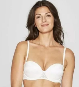 New Target Auden Fresh White 552441 Lace Wear It Your Way Bra 32D - Picture 1 of 9