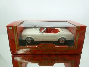 MIRA 6114 FORD MUSTANG 1964 CANVERTIBLE - WHITE 1:18 - GOOD IN BOX - Imagen 1 de 5