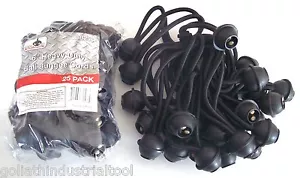 50 Goliath Industrial 6 ZOLL BALL GUMMIZUG BB256 FESTZURREN VORDACH PLANE STRETCHSCHNÜRE - Bild 1 von 2