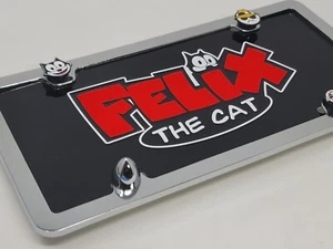 Felix the Cat, car License Plate, Aluminum, Black cat - Picture 1 of 5