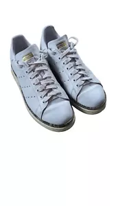 Adidas Stan Smith Bold White Limited Edition Leather SnakeSkin Trim UK 6.5 - Picture 1 of 7