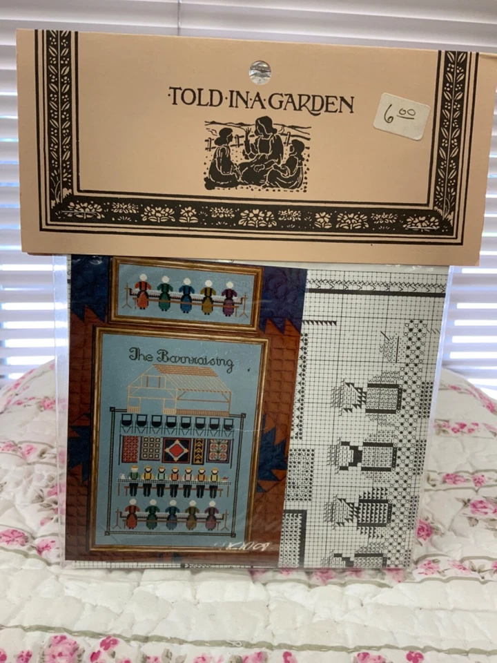 Told in a Garden Cross Stitch Pattern - The Barnraising - Image 1 of 1