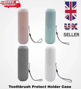 Portable Toothpaste Toothbrush Protect Holder Case Travel Camping Storage Box UK - Picture 1 of 7