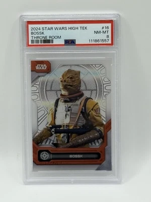 2024 Topps Star Wars High Tek BOSSK Throne Room #16 PSA 8 - Image 1 of 2