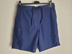 George Mens Navy Blue Swim Shorts Size Medium Lined With Zip Pocket - Picture 1 of 5