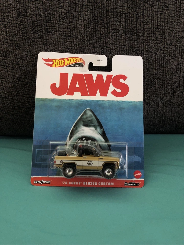 Chevy Blazer 1975 Hot Wheels Jaws Movie Custom Truck Amity Police Dept. 2023 Foto 1 de 4