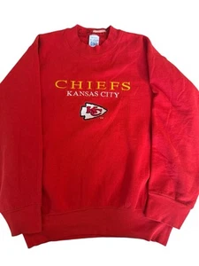 Men’s Vintage KC Chiefs 90’s Crewneck Sweater Spellout Size M Salem Sports NFL - Bild 1 von 10