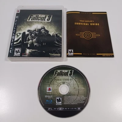Fallout 3 (Sony PlayStation 3, 2008 PS3) - Complete w/ Manual, Tested, Working - Image 1 of 4