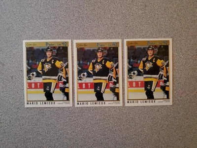 1991-92 O Pee Chee Premier Mario Lemieux #114 Lot Of 3  See Photos - Image 1 of 2