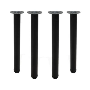 Tischbeine Metall 710mm schwarz matt – 4er Set für Esstisch & Schreibtisch Ø60mm - Bild 1 von 8