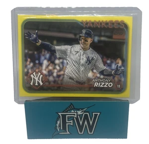 2024 Topps Serie 1 Anthony Rizzo #184 Amarillo Paralelo Yankees - Imagen 1 de 2