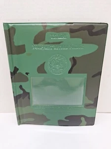 NEW US ARMY Woodland Camo Equipment Record Vinyl Folder 4 Sleeves - Picture 1 of 4