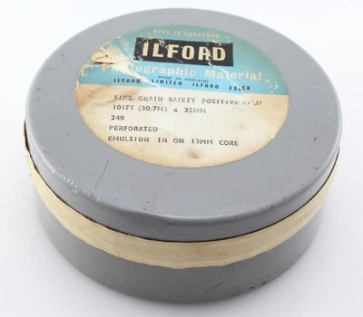 Ilford Fine Grain Safety Positive Film 35mm 101ft Bulk Roll Expired - Image 1 of 2