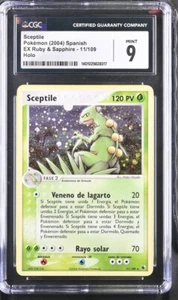 Sceptile 11/109 Holo * 2004 Pokemon EX Ruby & Sapphire (Spanish) CGC 9 MINT - Bild 1 von 2