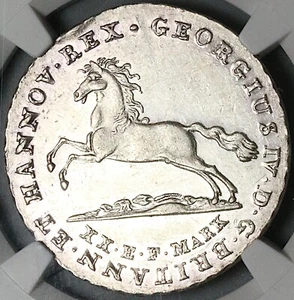 1828 NGC UNC Hannover 16 Groschen George IV German Horse Coin (25052001C) - Picture 1 of 6