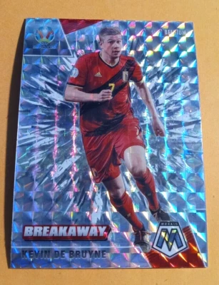 2020 Panini Mosaic UEFA euro Breakaway Kevin de Bruyne Silver Mosaic Prizm #2 - Image 1 of 2