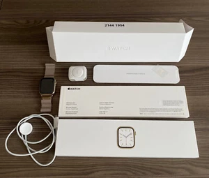 Apple Watch Series 7 45mm GPS + Cellular Gold – Wie neu, mit Rechnung - Photo 1/5