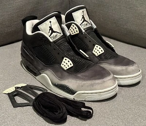 Nike Air Jordan IV 4 Retro Fear Pack 2013 Cool Grey Black 626969-030 Size 11 - Picture 1 of 13