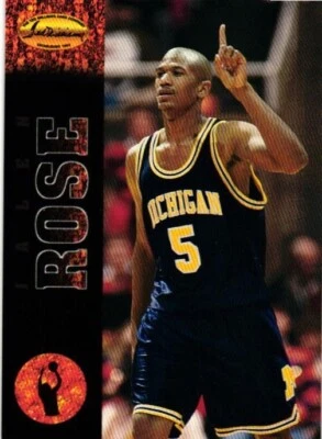 1994-95 TED WILLIAMS CARD JALEN ROSE BASKETBALL #55 - Image 1 of 2