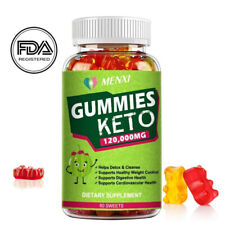 60pcs Keto Gummies Ketone Advanced ACV Weight Loss Fat Burner Dietary Supplement