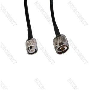 Cable coleta enchufe macho a TNC macho tipo 1M N RG58 para radioaficionado inalámbrico 3 pies - Imagen 1 de 4
