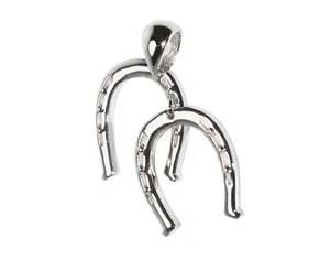 Lisa Welch - Charm - Sterling Silber - Doppel Hufeisen - Bild 1 von 1