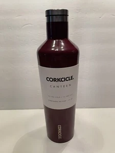 25 Oz Corksicle Water Bottle Purple Merlot Minor Scratch  - Picture 1 of 16