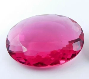 30x40 MM Lab Created Pink Tourmaline Oval Cut Loose Gemstone 89.50 Ct 1 Pc P-214 - Picture 1 of 2
