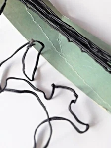 Galon lacette pour macrame passementerie noire 1.10mx0,3cm@rubbon  - Picture 1 of 4