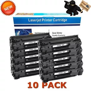 10PK CE285A 85A Toner Cartridge for HP LaserJet Pro P1102 P1102w M1212nf Printer - Picture 1 of 8